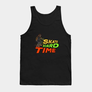 Skateboard Art Design inspirational quotes all day skate Tank Top